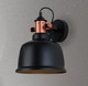 Indoor Wall Light Black Iron Bell Shape Indoor Wall Light Black Iron Bell Shape